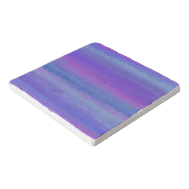 Purple Is My Favorite Color Marble Trivet (Corner)
