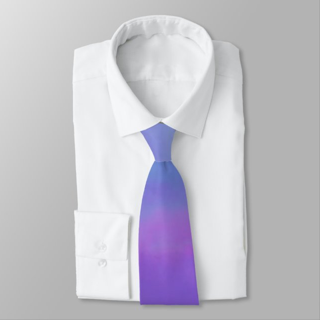 Purple Is My Favorite Color Neck Tie (Tied)