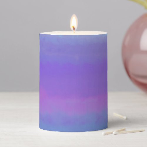 Purple Is My Favorite Color Pillar Candle