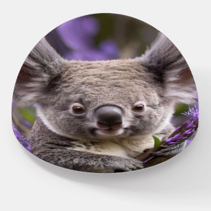 Purple Jacaranda Koala Bear, Paperweight