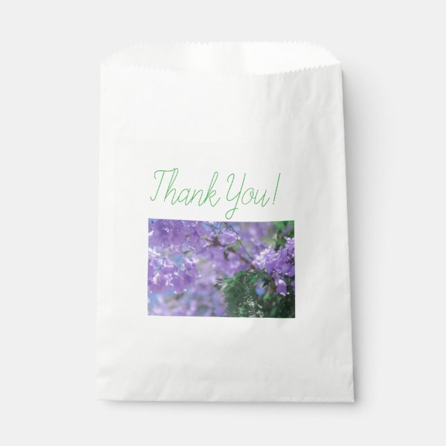 Purple Jacaranda Tree Flowers Favor Bag (Front)