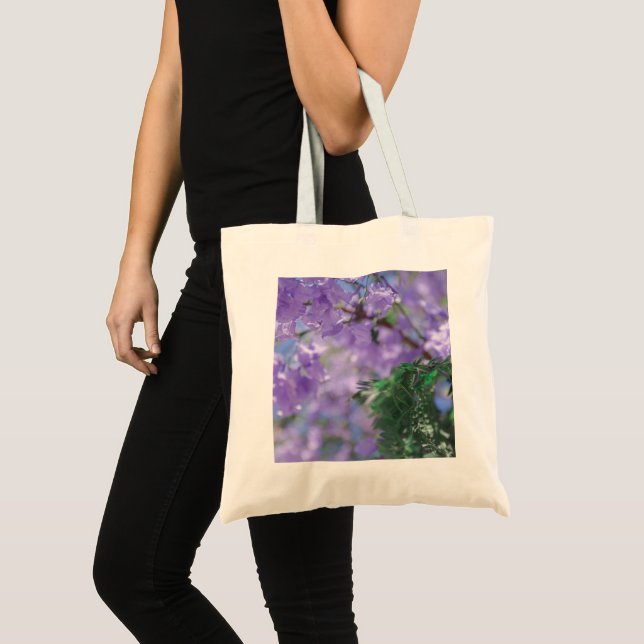 Purple Jacaranda Tree Flowers Tote Bag (Front (Product))