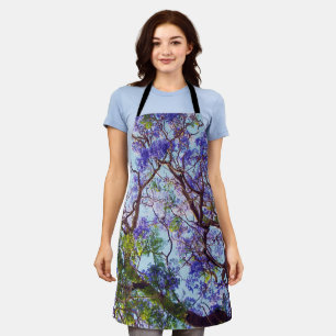 Purple Jacaranda Tree Oil Paint, Apron