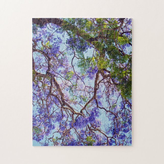 Purple Jacaranda Tree OIL painting, Jigsaw Puzzle (Vertical)
