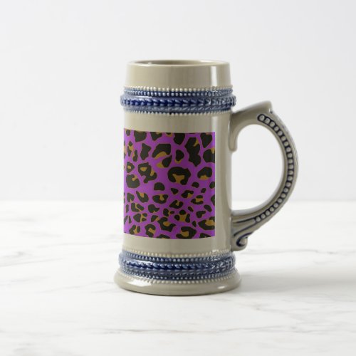 Purple Jaguar Beer Stein