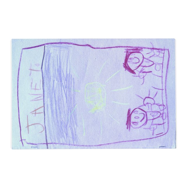 Purple Janet & David Placemat (Front)