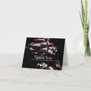 Purple Japanese Maple 1 Sympathy Thank You card