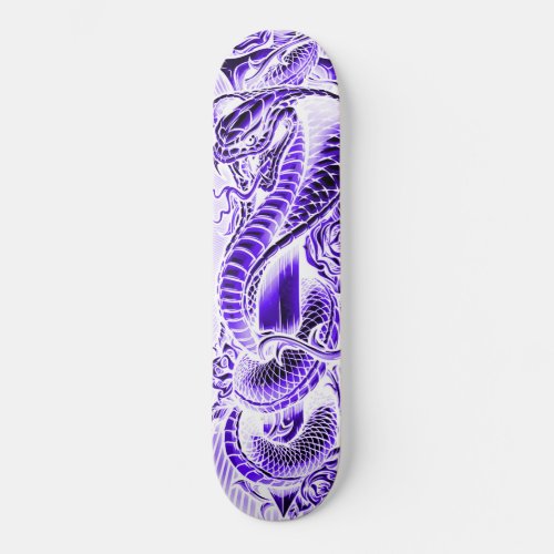 Purple Japanese Street Cobra Classic Skate Deck