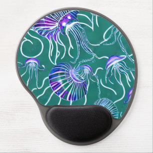 Purple Jellyfish Gel Mousepad