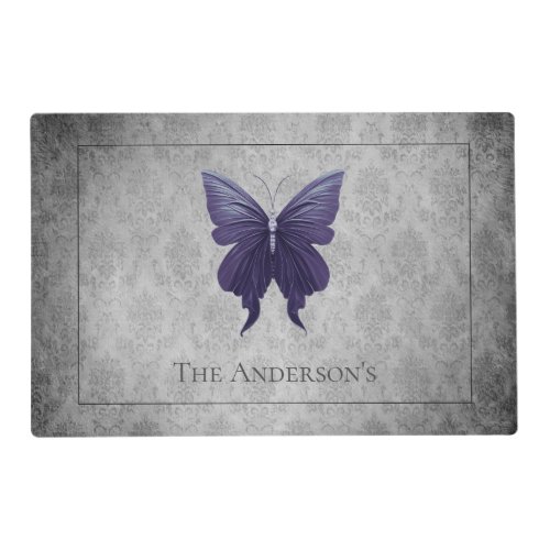 Purple Jeweled Butterfly Placemat