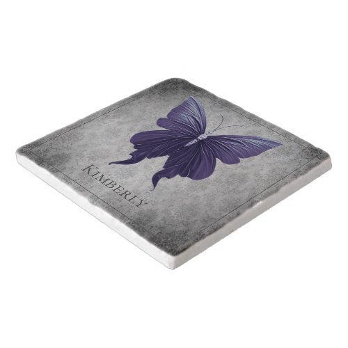 Purple Jeweled Butterfly Trivet