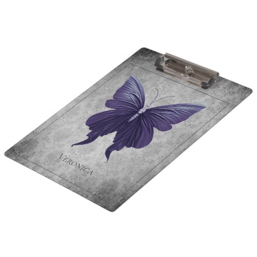 Purple Jeweled Dragonfly Clipboard