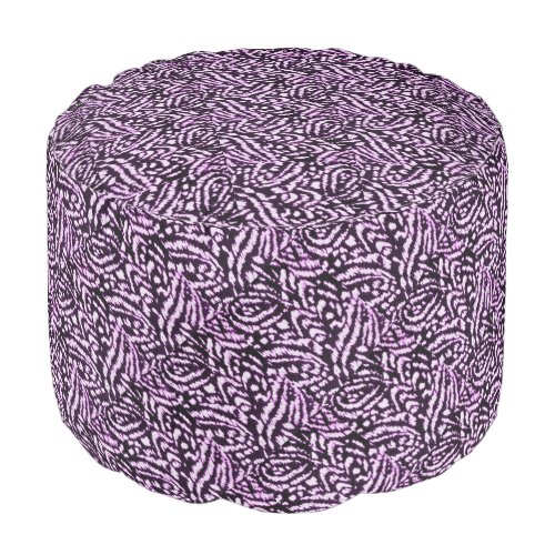 Purple Jungle Pouf