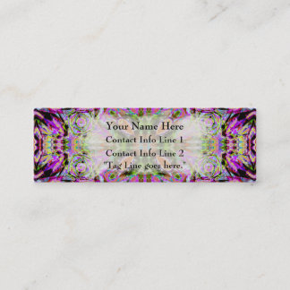 Purple Kaleidoscope Abstract Profile Card