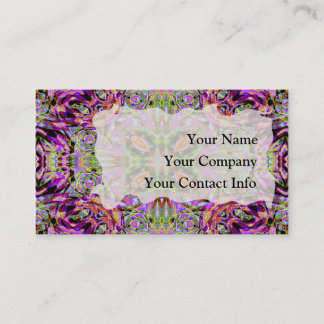 Purple Kaleidoscope Business Card Template