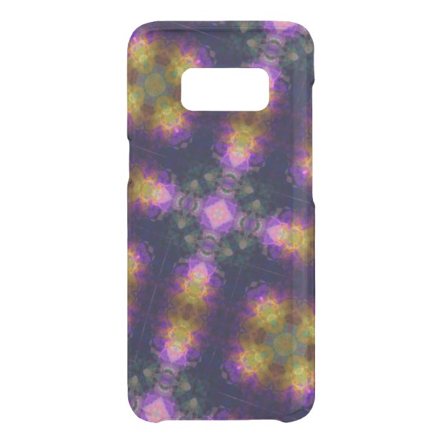 Purple Kaleidoscope Cross Pattern Uncommon Samsung Galaxy Case (Back)