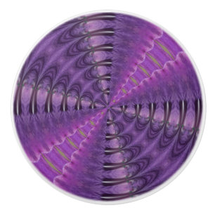 PURPLE KALEIDOSCOPE DOOR KNOB