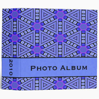Purple Kaleidoscope Geometric Design 2" Binder
