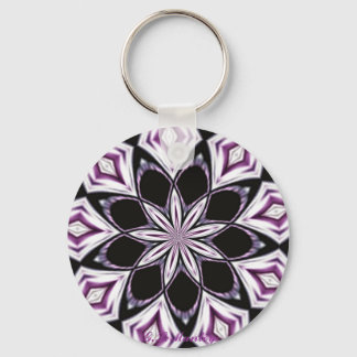 Purple Kaleidoscope Keychain