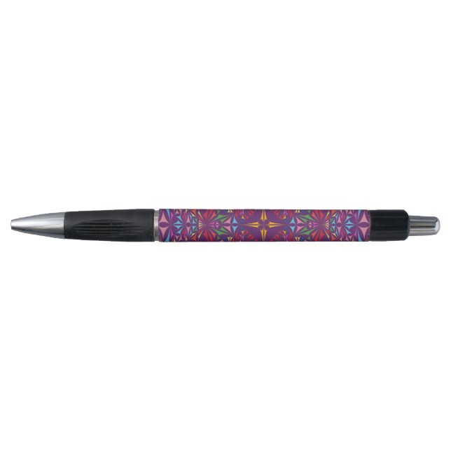 Purple Kaleidoscope Ornate Pattern Pen (Front)