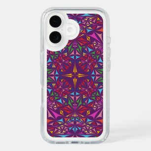 Purple Kaleidoscope Ornate Pattern iPhone 16 Case