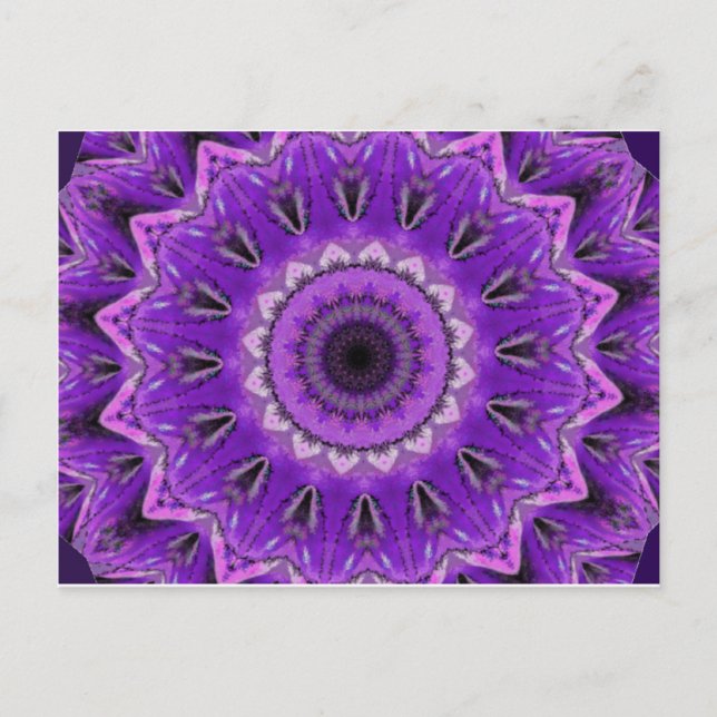 Purple_Kaleidoscope resized.PNG Postcard (Front)