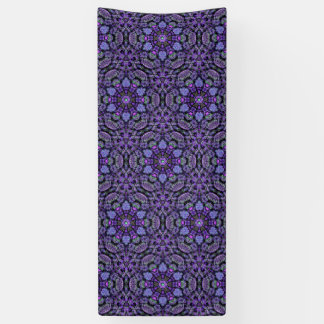 Purple Kaleidoscope Vinyl Runner, Tarp, Decoration Banner