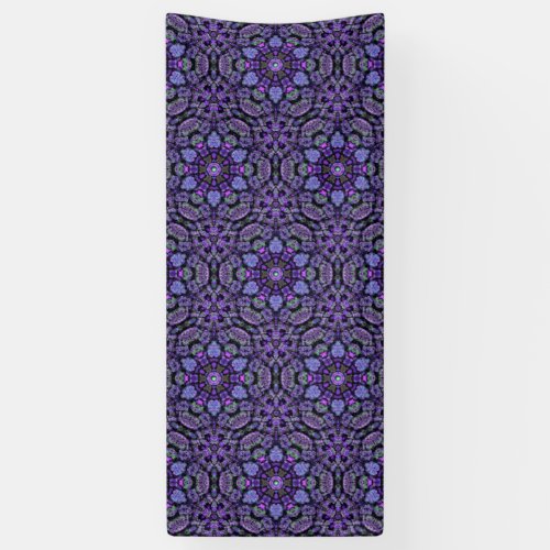 Purple Kaleidoscope Vinyl Runner Tarp Decoration Banner