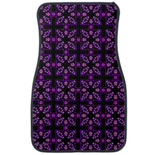 Purple Kaleidoscopic Design Car Mats Kaleidoscope