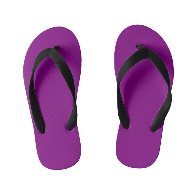 Purple Kid's Flip Flops (Footbed)