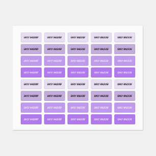 Purple Kids' Name Clothing School Labels