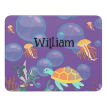 Purple Kids Nautical Pattern Room