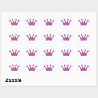 Purple Royal Crown Sticker - Majestic Elegance PNG Sticker