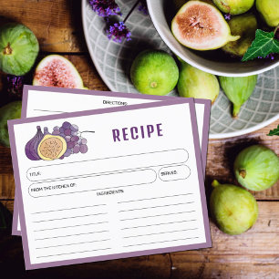 Purple Kitchen Recipe Card