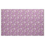 Purple Kitty Cat Pattern Graphic Design Fabric