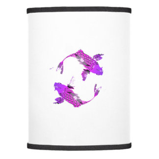 Purple Koi Ying Yang Fish Lamp Shade