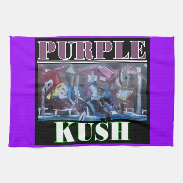 PURPLE KUSH KITCHEN TOWEL (Horizontal)