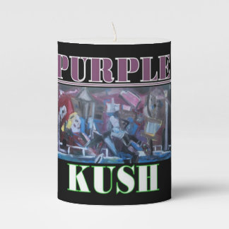 PURPLE KUSH PILLAR CANDLE