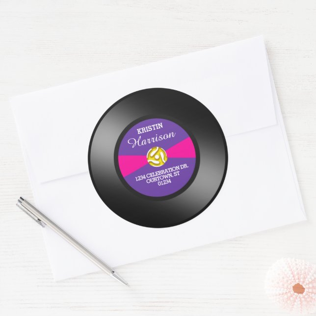Purple Label Vinyl 45 Record Personal Address (Envelope)