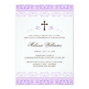 elegant purple first communion