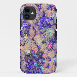 Purple Lace Roses iPhone 11 Case