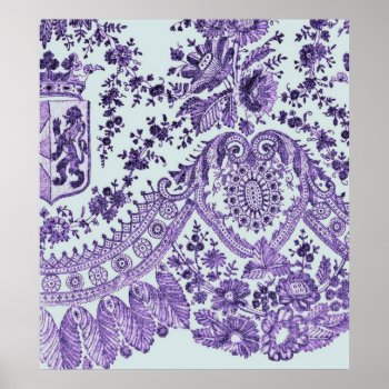Purple Lace Roses Poster by LeFlange at Zazzle