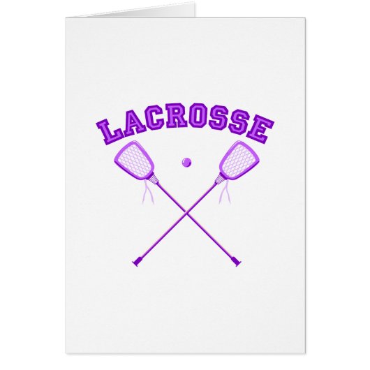 Purple Lacrosse Logo Cards (Front)
