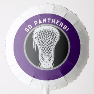 Purple Lacrosse Team Balloon