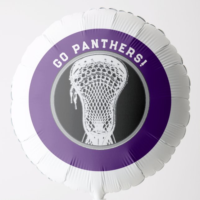 Purple Lacrosse Team Balloon (Front)