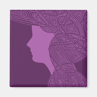 Purple Lady Magnet