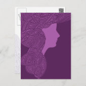 Purple Lady Postcard (Front/Back)