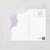 Purple Lady Postcard (Back)