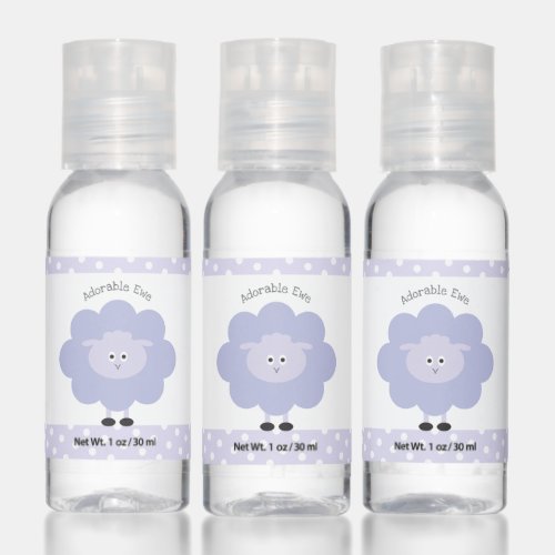 Purple Lamb Adorable Ewe Cute Kawaii Modern Cool  Hand Sanitizer