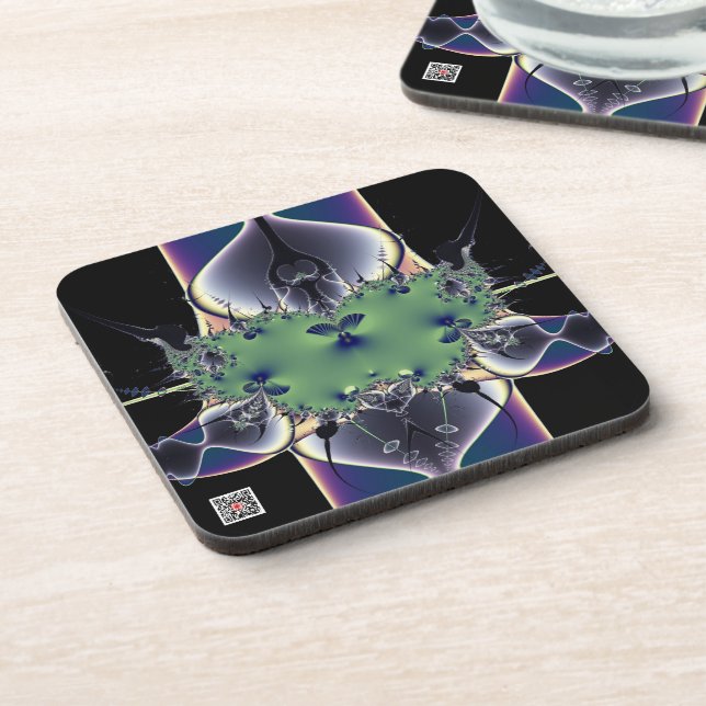 Purple Lamp Drink Coaster (Left Side)